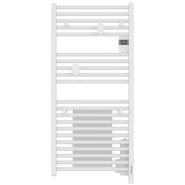 Radiateur sèche-serviettes connecté Doris avec soufflerie 1500W Blanc carat - ATLANTIC - 851229