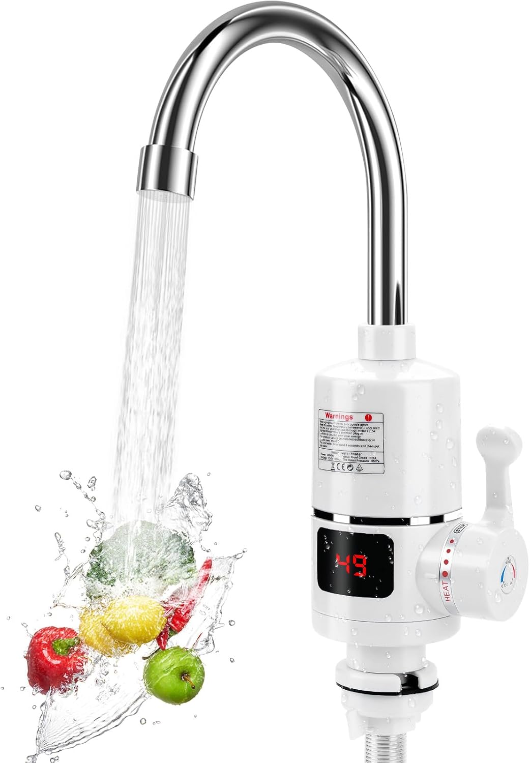 Podgrzewacz wody elektryczny 220V, 3000W do kuchni, łazienki, salonu, sypialni