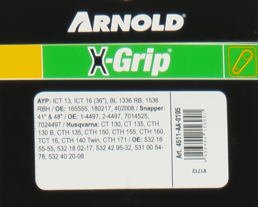 Courroie hexagonale X-Grip de type AA 105 - 3