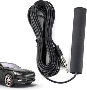 Antenna Auto Universale 23cm: Potente Ricezione Radio AM/FM/DAB (Nera)