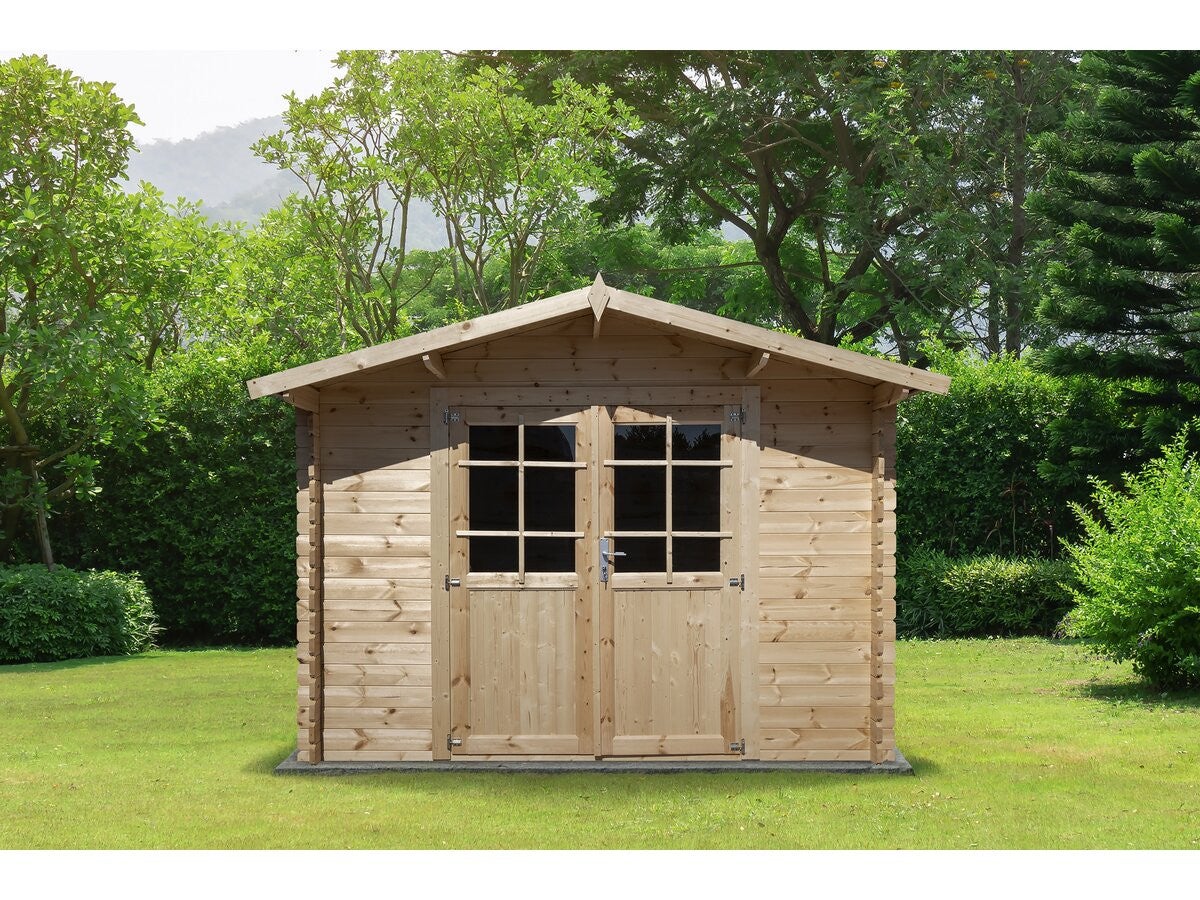 Abri de jardin bois 9.4 m² 