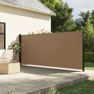 Tenda Laterale Avvolgibile Per Esterni 180x300 Cm - Struttura In Alluminio, Parasole E Frangivento, Perfetta Per Privacy In Giardino (colore Beige)
