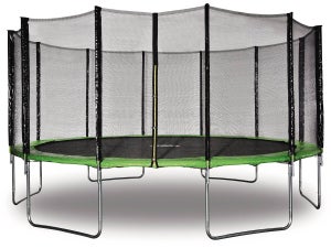 Trampolino Da Giardino Ultrasport Uni-Jump Con Rete Di Sicurezza - Diametro 263 Cm, Portata 120 Kg, Testato TÜV/GS