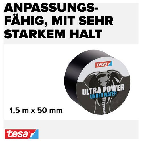 tesa Ultra Power Underwater 56491-00000-00 Bande de réparation noir (L x l) 1.5 m x 50 mm 1 pc(s) - 3