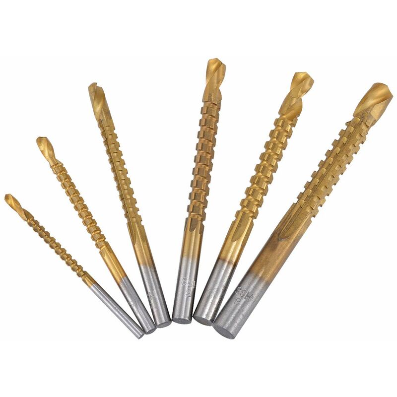 Lot De 6 Forets étagés HSS Et Forets Pour Scie Conique Conique Avec