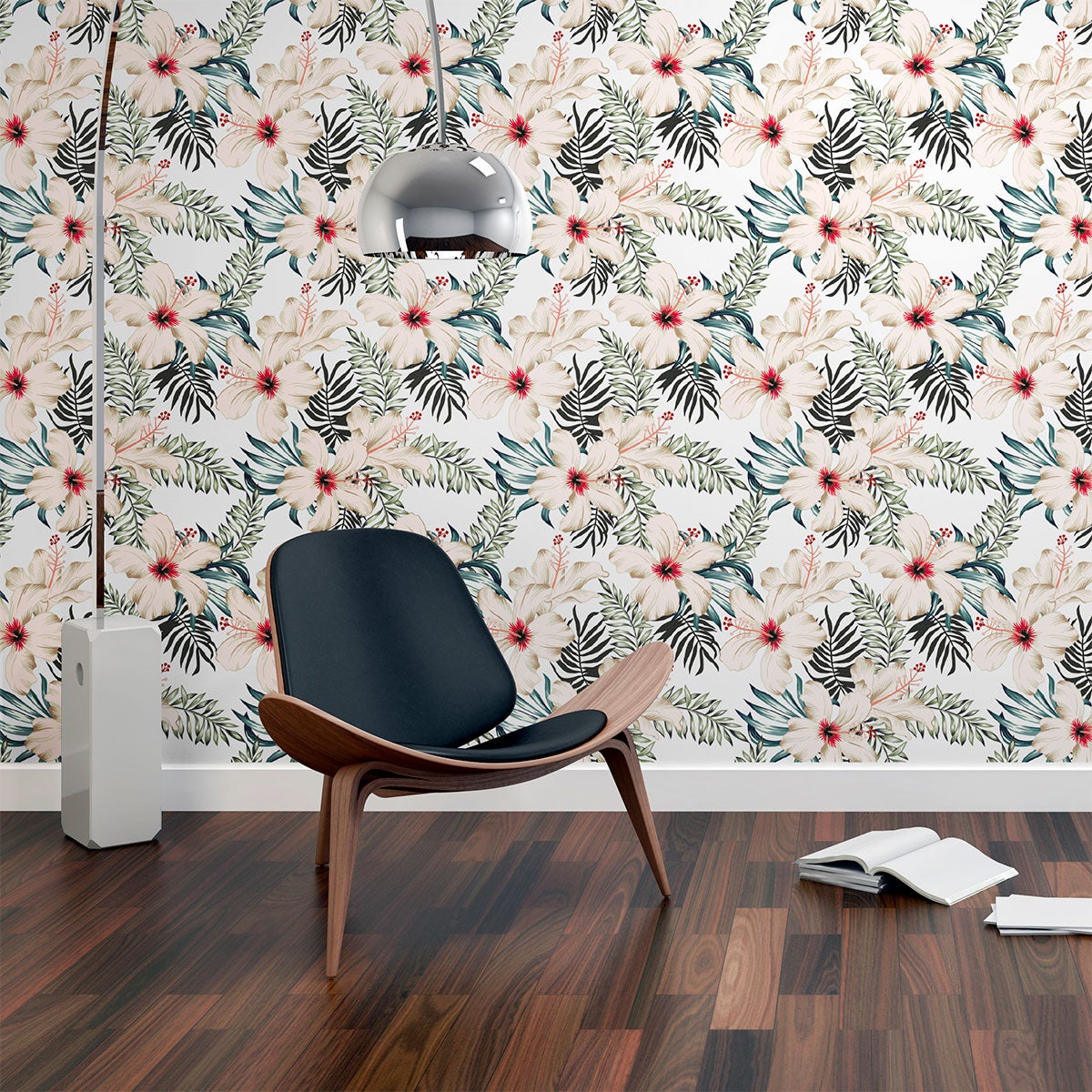 Adesivo carta da parati tropicale Bayamo - Sticker adesivo - adesivi murali - 30x30cm - 5