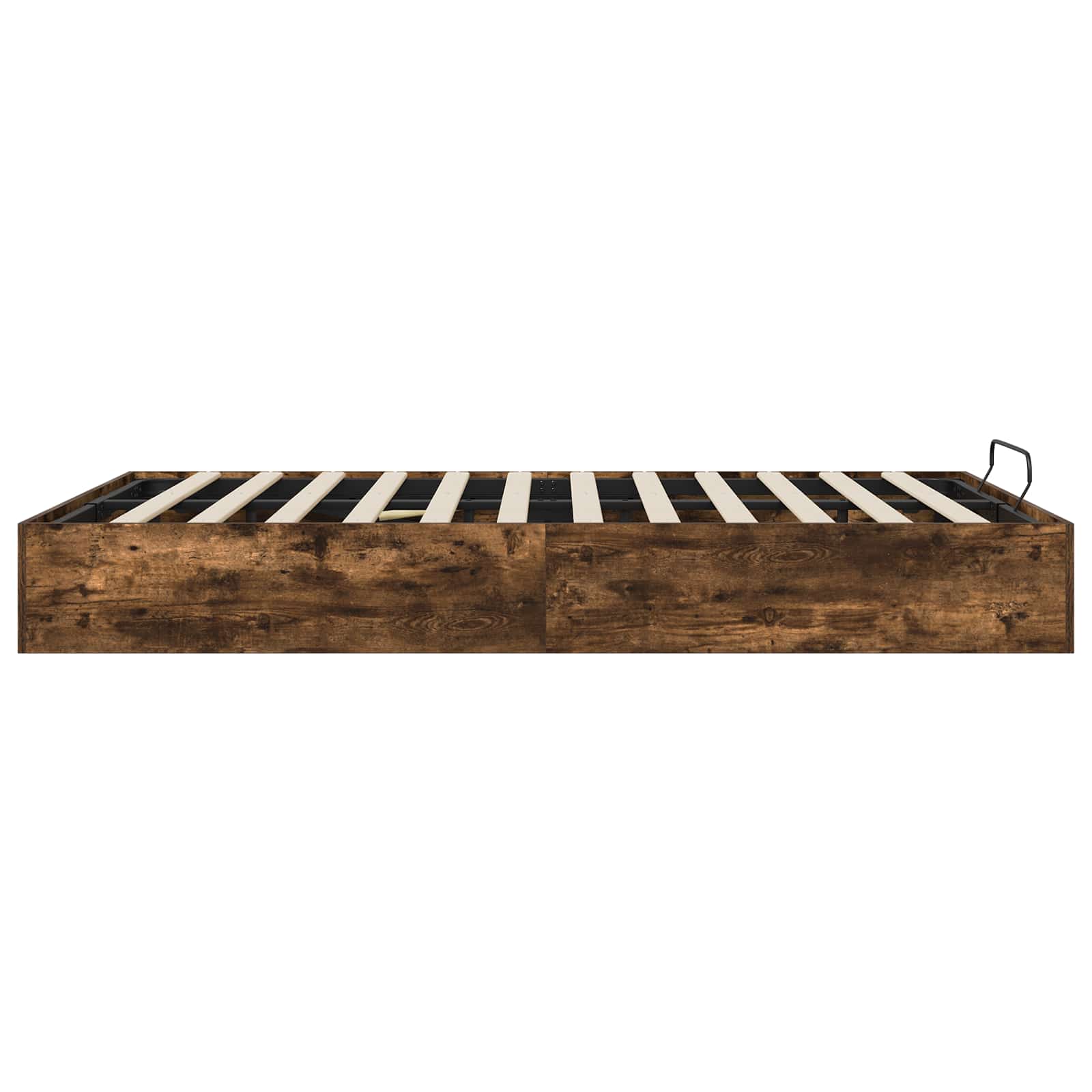 Cadre de lit ottoman avec rangement Chêne fumé 203 x 140 x 25 cm - 6