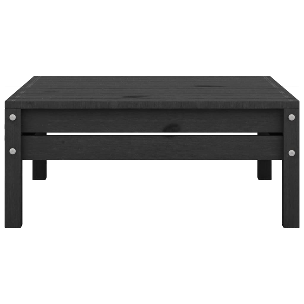 Maison Exclusive - 5 pcs conjunto lounge de jardim pinho maciço preto - 8