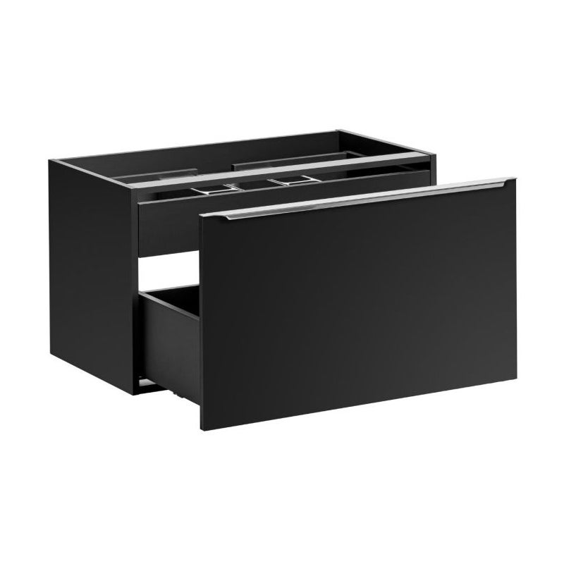 Szafka pod umywalkę nablatową SANTA FE BLACK 80 cm czarny mat