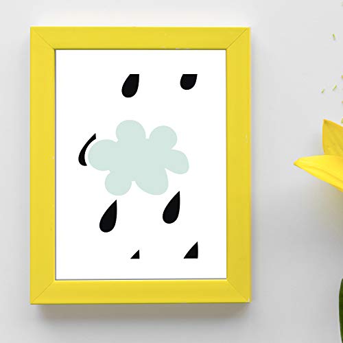 Set De 3 Posters Para Ninos Y Habitacion Infantil Estilo Nordico Nube Y Corazon Sin Marco - A3 - 3