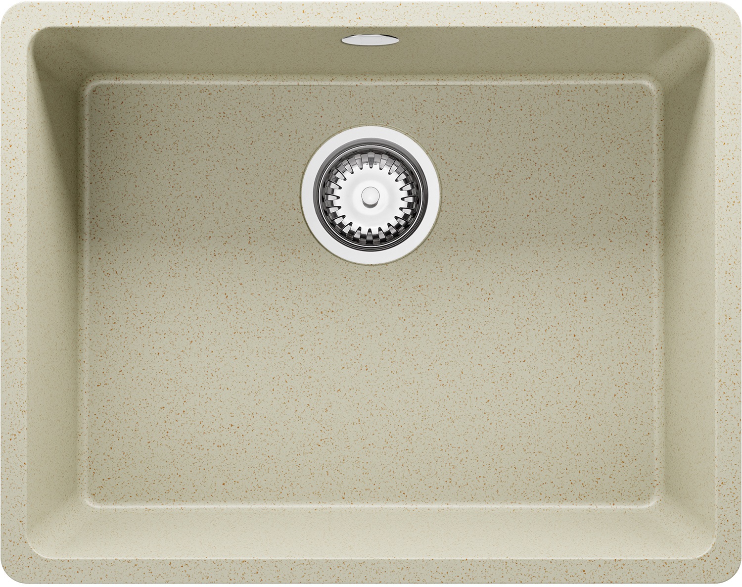 Fregadero De Cocina Primagran Prague Slim Gris – Granito 1 Seno XXL, Incluye Sifón Y Escurridor, Para Mueble 60 Cm