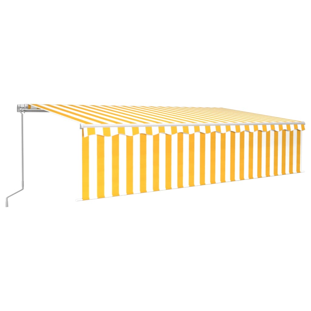 VIDAXL - Tenda da Sole Retrattile Automatica 300x250 cm Gialla e Bianca