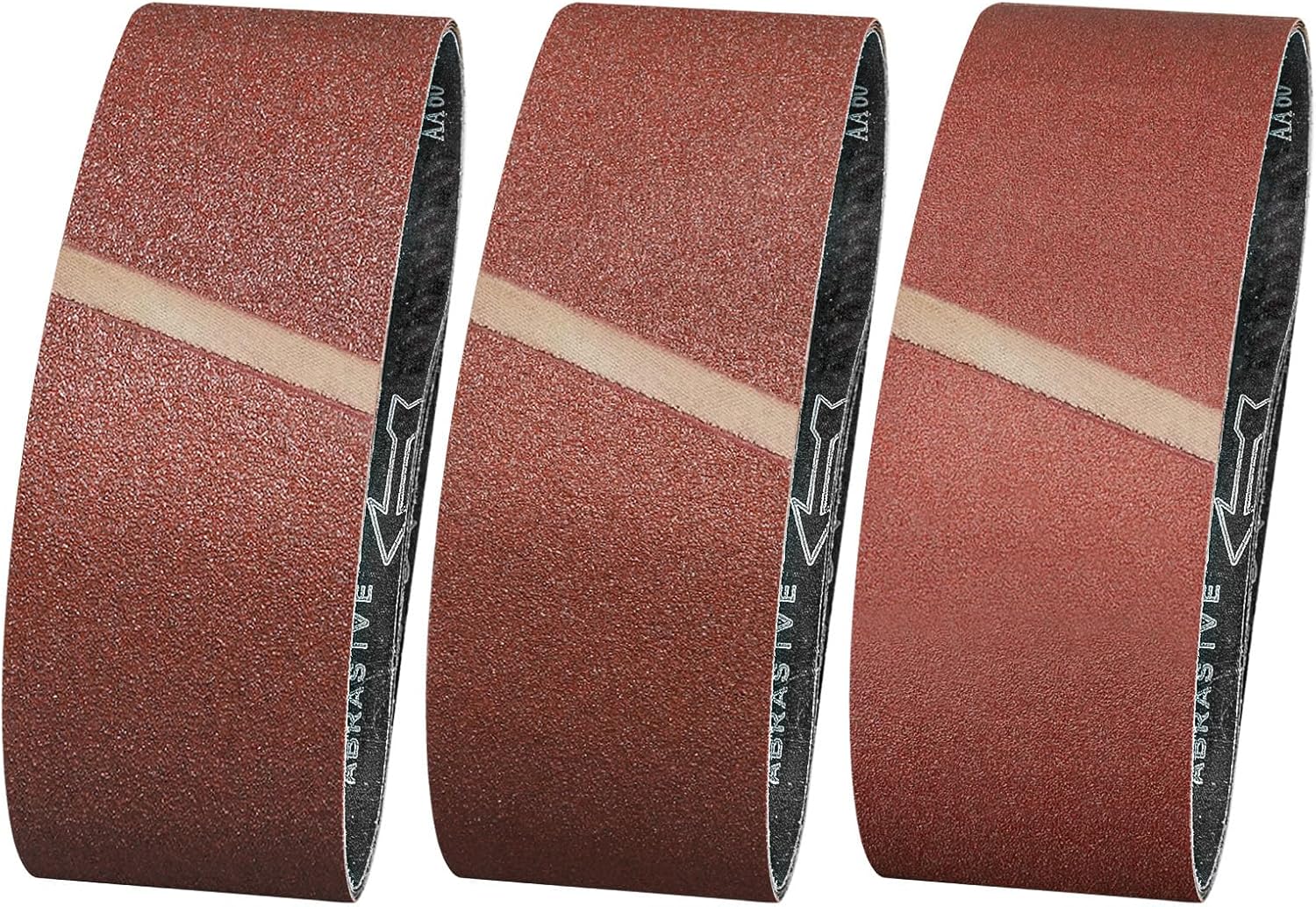 Pasy ścierne 100 x 915 mm – Zestaw mieszany 12 sztuk, ziarnistości 60/80/120, do drewna, metalu, rdzy