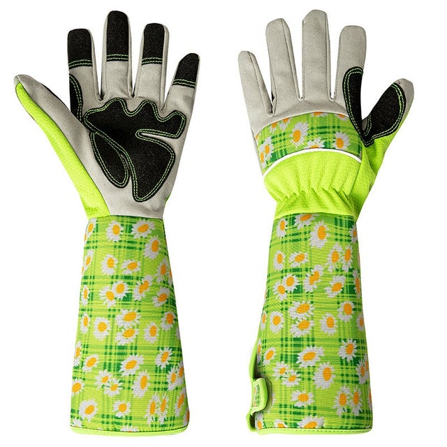 Gants RONCIER - Paire de Gants de Jardinage - Protection Cuir - Gants de Jardinage pour les epines et Ronces et Gants de Travail