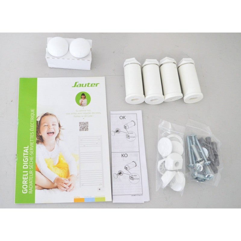Sèche-serviettes fluide Goreli - Blanc - 500W - 6