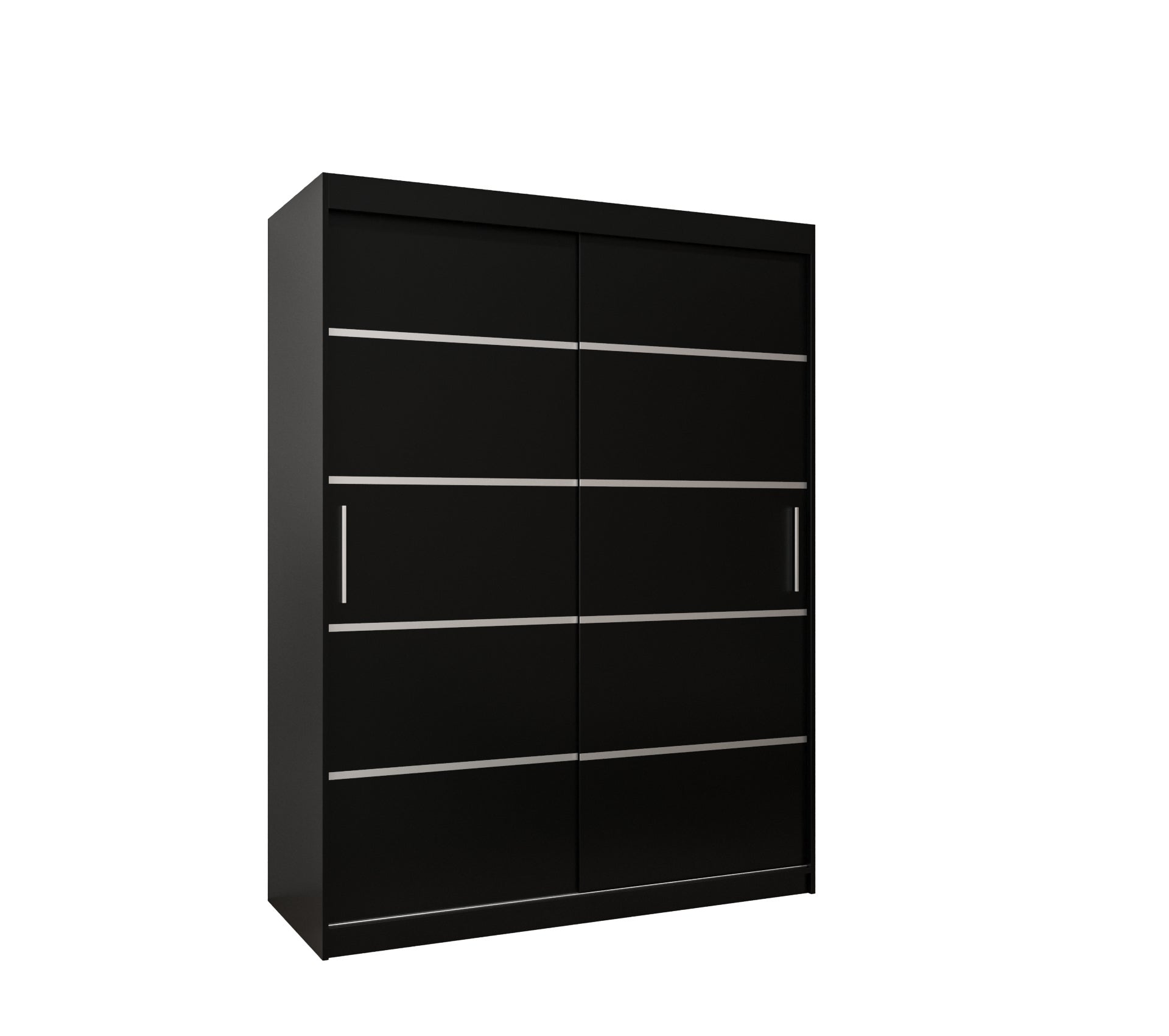 Szafa przesuwna garderoba Verona 1 150 x 62 x 200 cm Czarny + Czarny - Abiks Meble