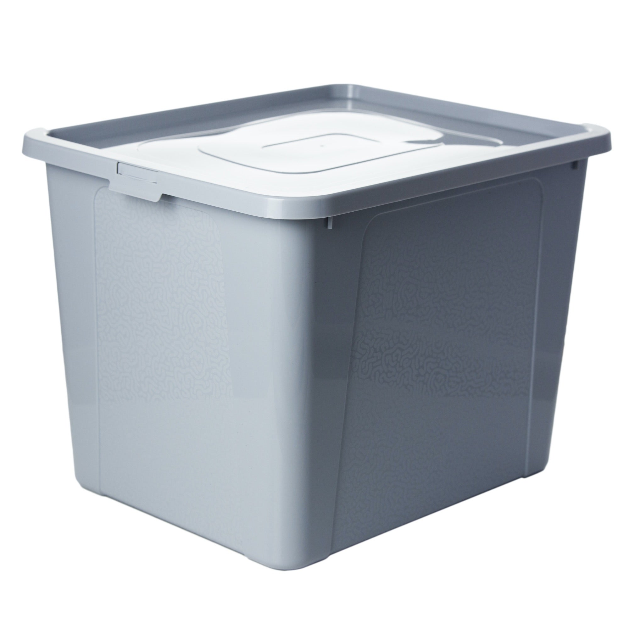 Pojemnik Pudło Plastikowe Pojemniki Z Pokrywą MultiBox 40x33x30 cm, 30 L Szary