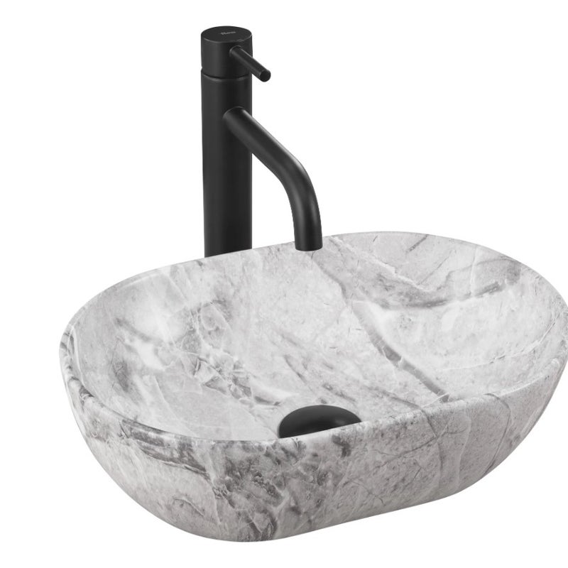 Umywalka Nablatowa Rea Amelia Mini Szary 38 X 26