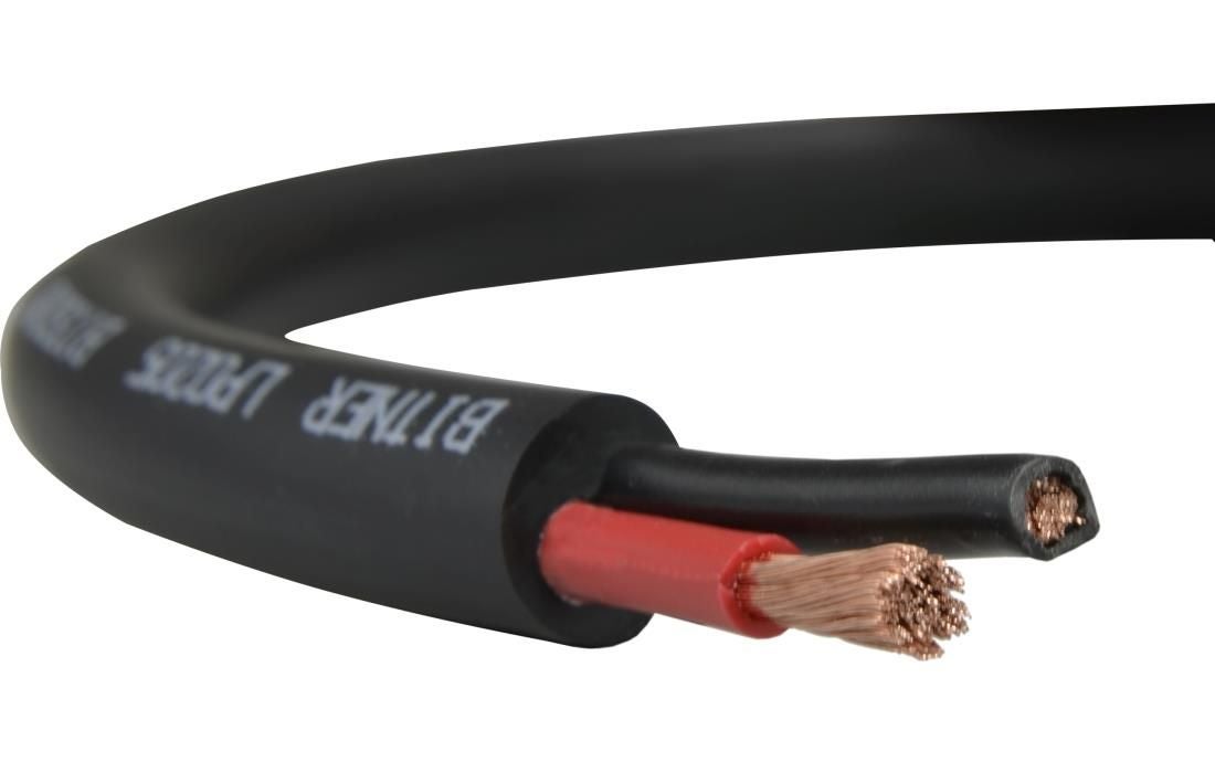 Kabel głośnikowy BiTsound INSTAL 2x4mm2 Cu OFC zewnętrzny ziemny czarny Bitner 500m