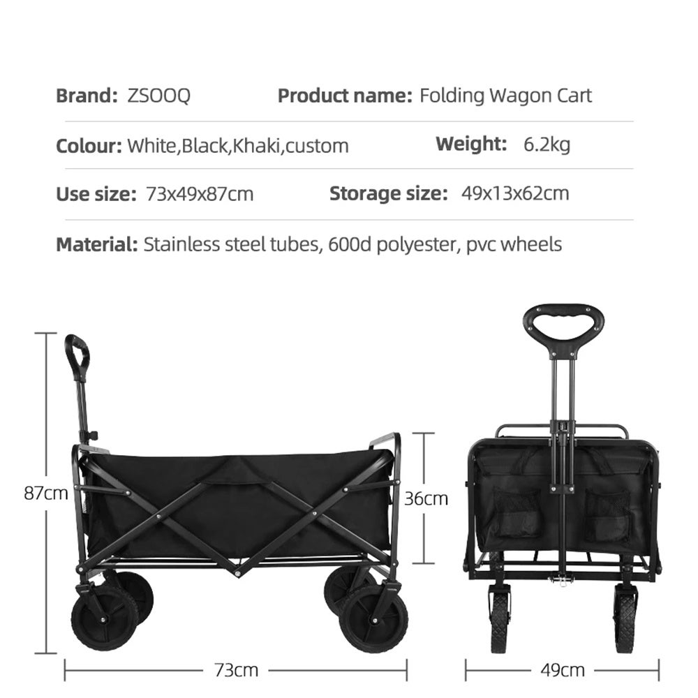 Chariot Plateau Professionnel en acier capacité 150 kg