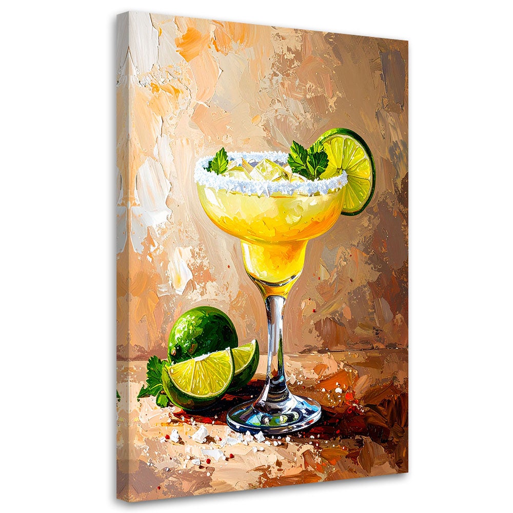 Obraz do kuchni baru jadalni, Margarita Recipe Coctail 70x100