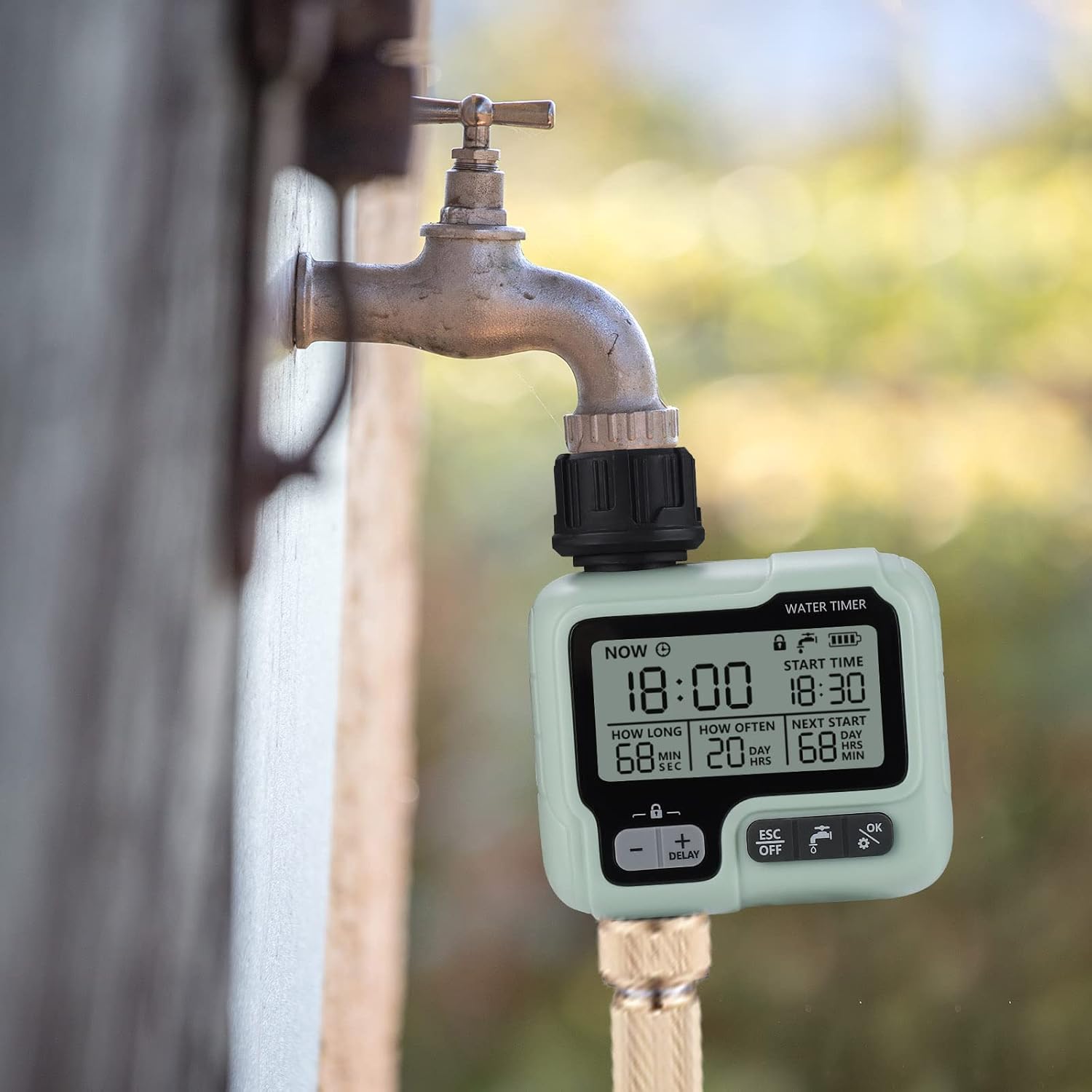 Programmateur Arrosage Automatique Minuteur Arrosage Goutte à Goutte, Imperméable et Utilisé à l'extérieur, Irrigation pour Jardin Ferme - 6