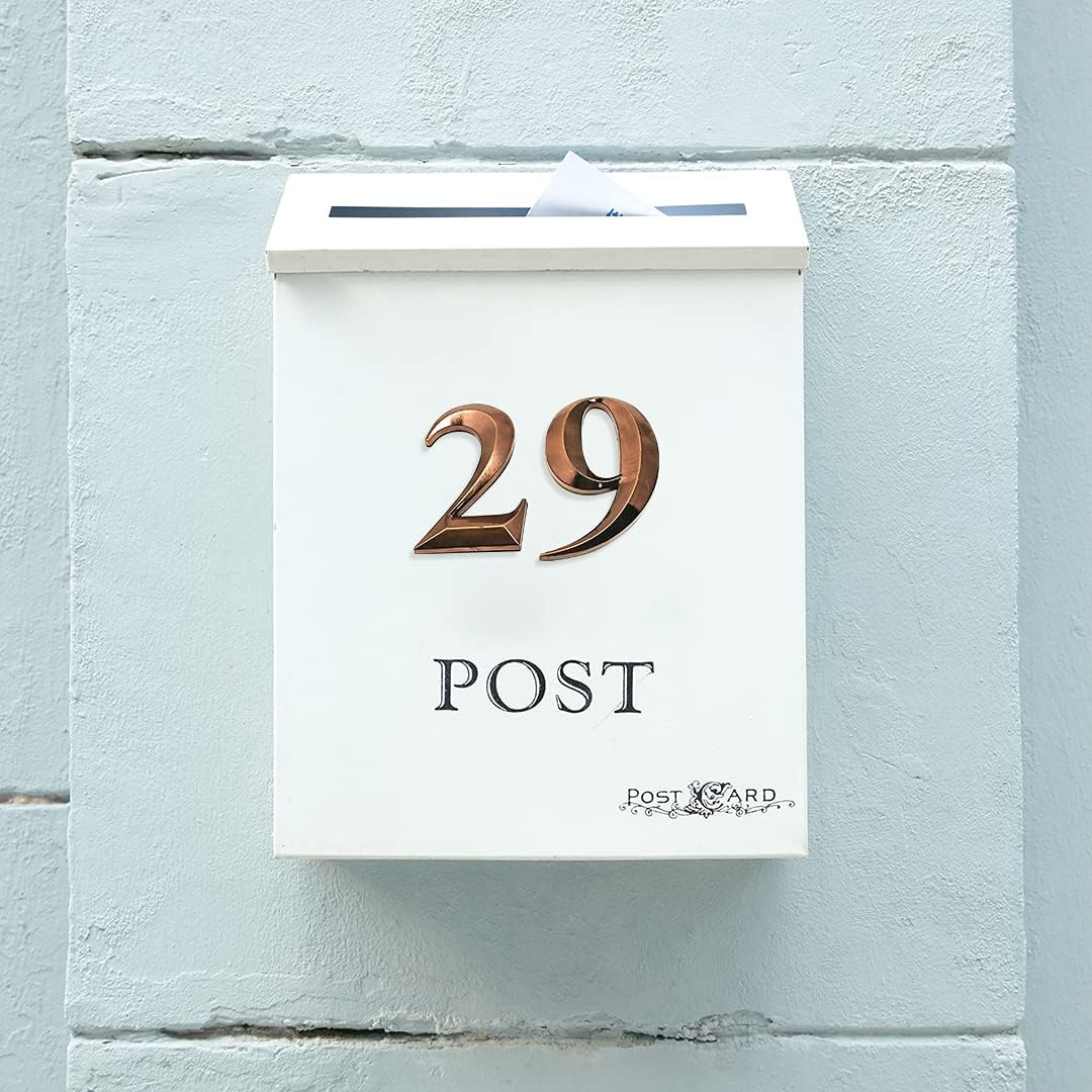 Etiqueta autoadhesiva 3D con número de casa, letrero de buzón de calle para oficina en casa (Bronce, 8) - 2