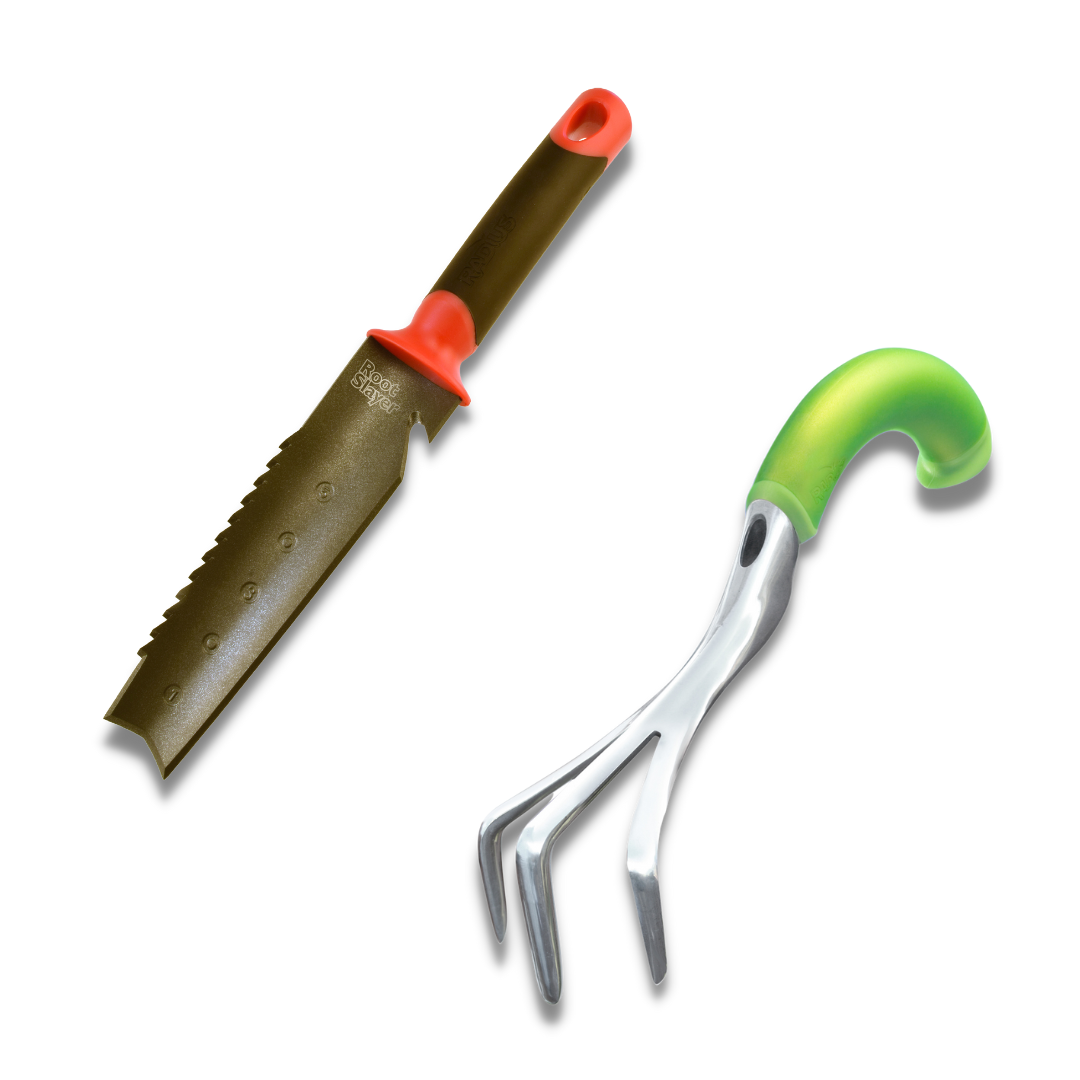 Kit Outils Jardin GRÜNTEK 4 Pièces - Acier Inoxydable, Manche Bois De Frêne