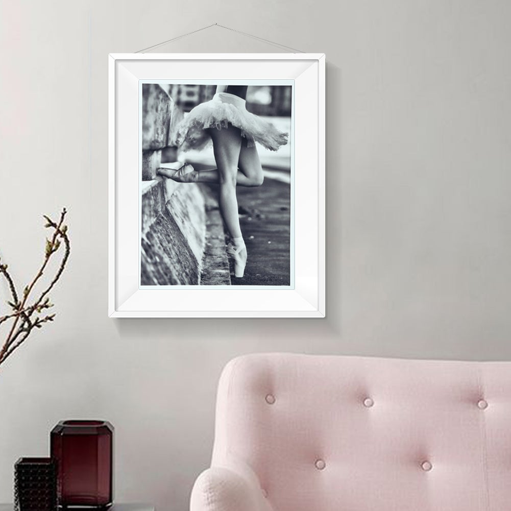 Quadro moderno stampato su tela, decorazione murale per la casa e l'ufficio (30x40 cm, ballerina) - 8