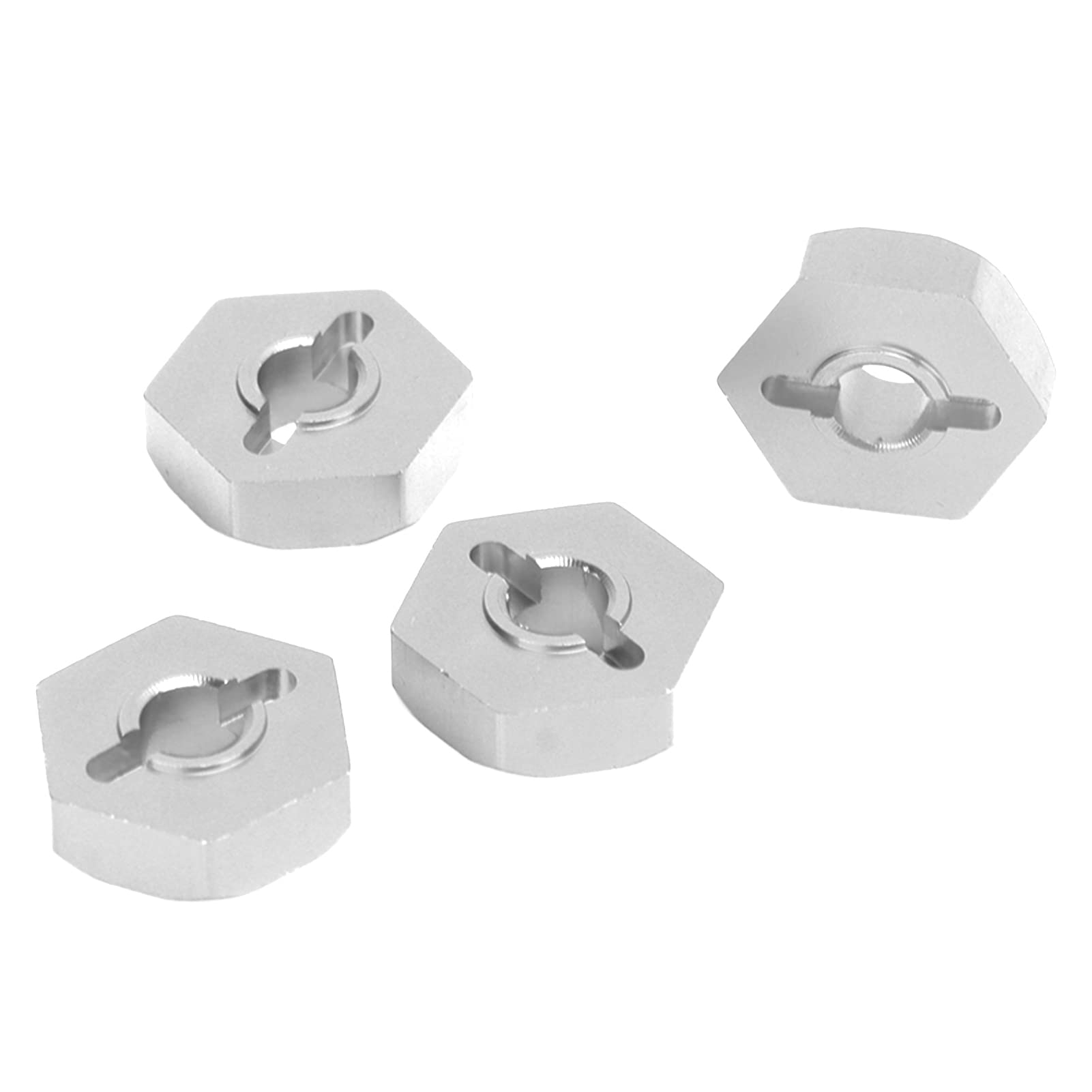 Adaptateurs Hexagonaux Aluminium +6,5 Mm Pour Traxxas Sledge - Lot De 4, Noir, échelle 1:8
