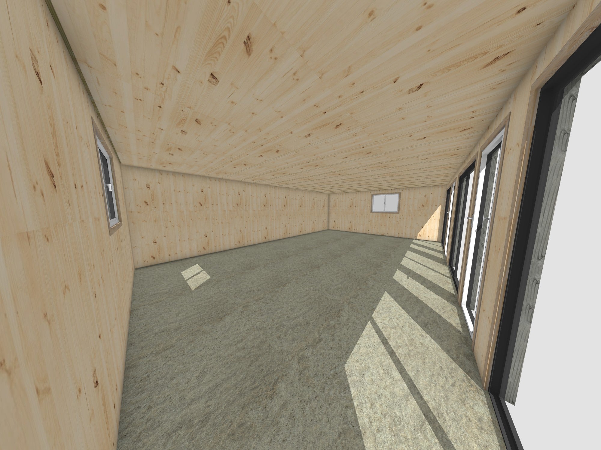 Studio de jardin habitable en bois 8,8 x 5,7 x 2,7 m - 5