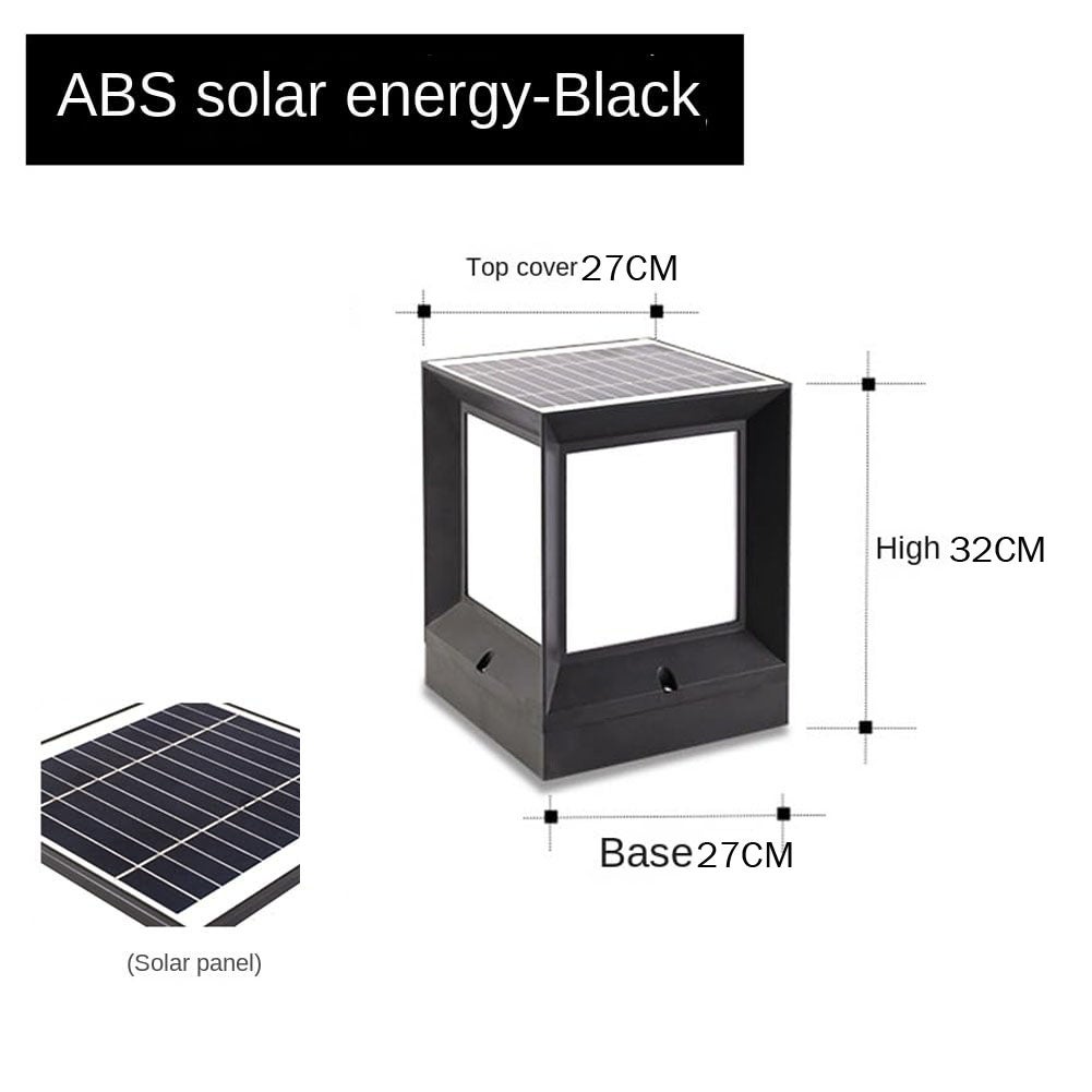 2 Lampioni Solari Da Giardino - LED 6000K/3000K, IP44, Per Pali Recinzione - Foto 6