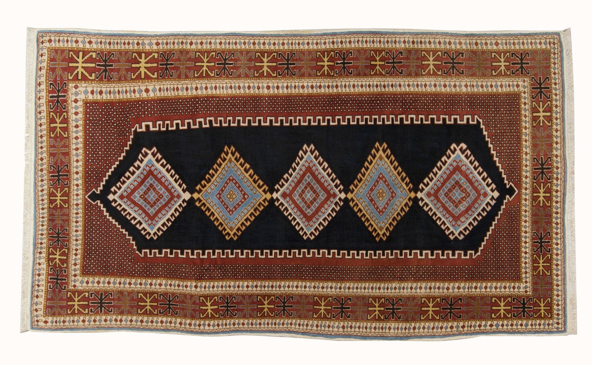 Tapis oriental original fait à la main, mesure: 100x75 cm avec certificat d'authenticité | Leroy