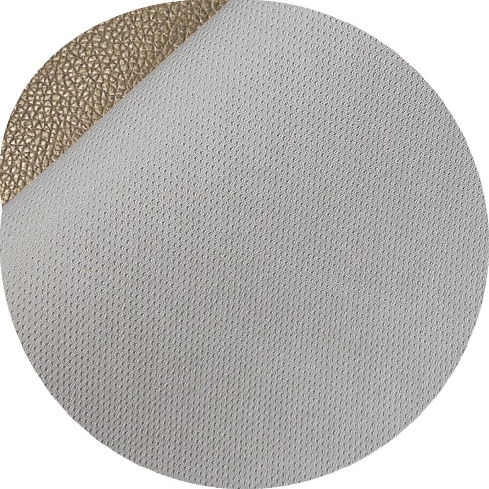 MUYUNXI Similicuir Tissu PU Doux 160cm Large Marron Clair - Vendu Au Mètre Pour Meubles, Sacs Et DIY