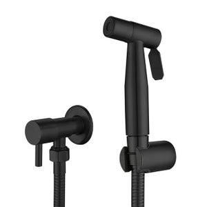 Scopino Per WC In Acciaio Inox E Plastica Con Supporto Salvaspazio - Design Moderno, Asciugatura Rapida - 11,4 X 11,4 X 16,5 Cm