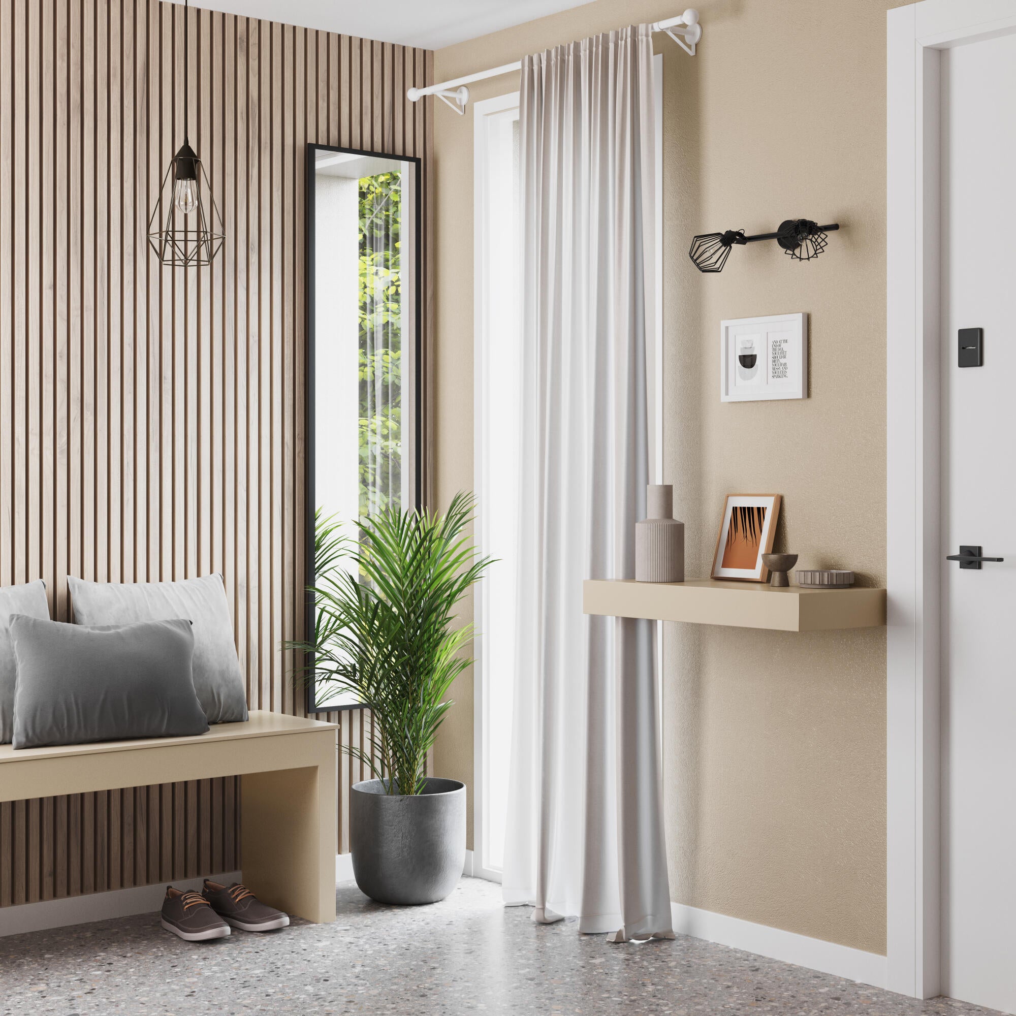 INSPIRE - Moldura fotográfica múltipla MILO para 2 fotos 15 x 10 cm - 20 x 26,5 cm - - MDF - Branco - 5