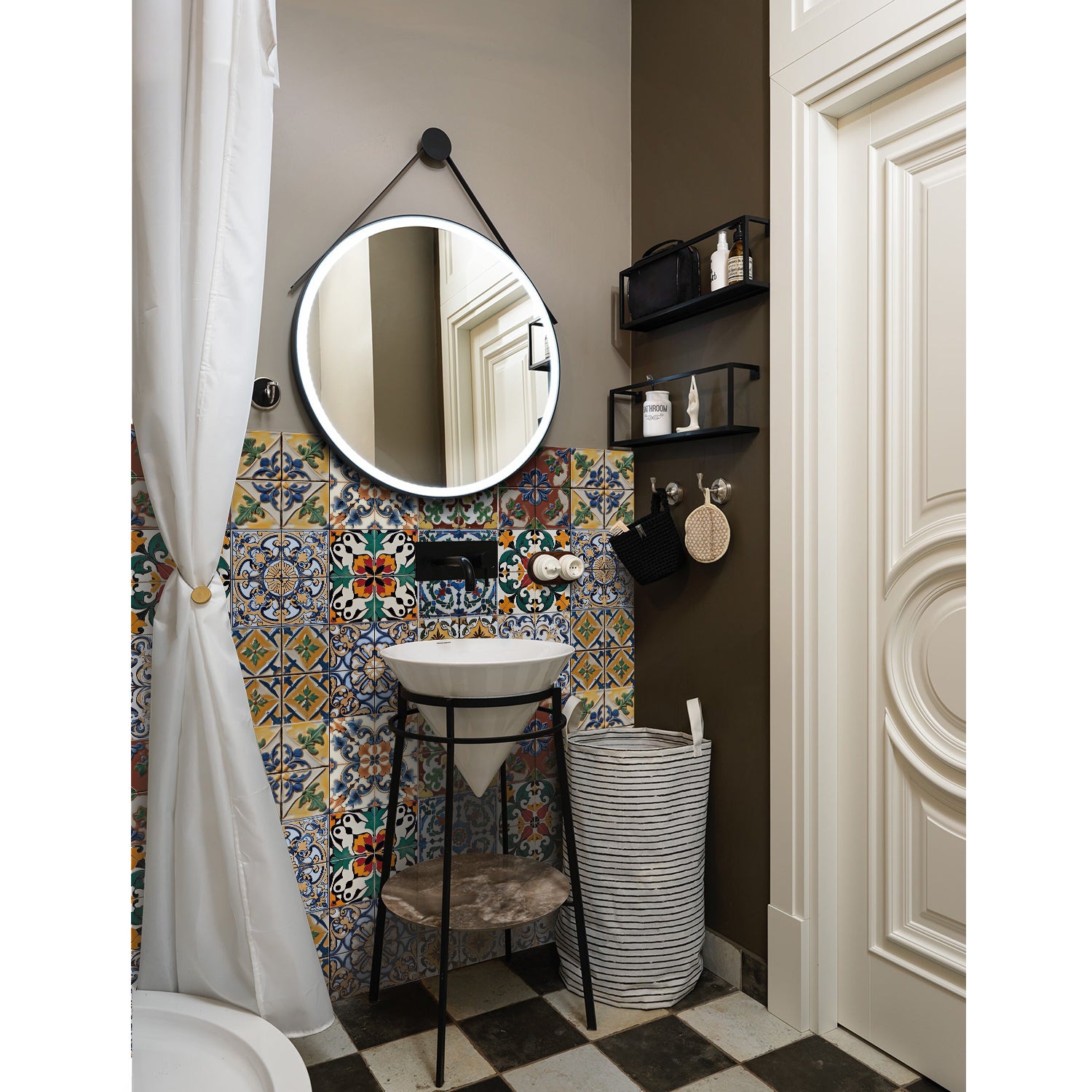 Lot de 12 panneaux muraux 3D autocollants, Crédence adhésive, Autocollants décoratifs, Imperméables et résistants à la chaleur, 15 cm x 15 cm - 9