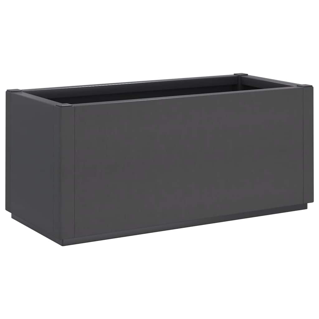 vidaXL Fioriera da Giardino Grigio Scuro 80x36x35 cm in PP - 2
