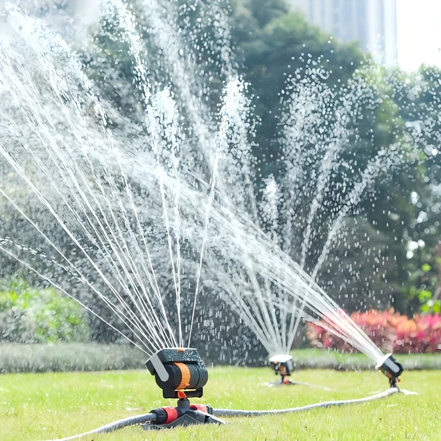 Arroseur rotatif haute pression, arroseur oscillant automatique 16 trous, 4 types de jets, idéal pour l'arrosage de la maison et du jardin. - 2