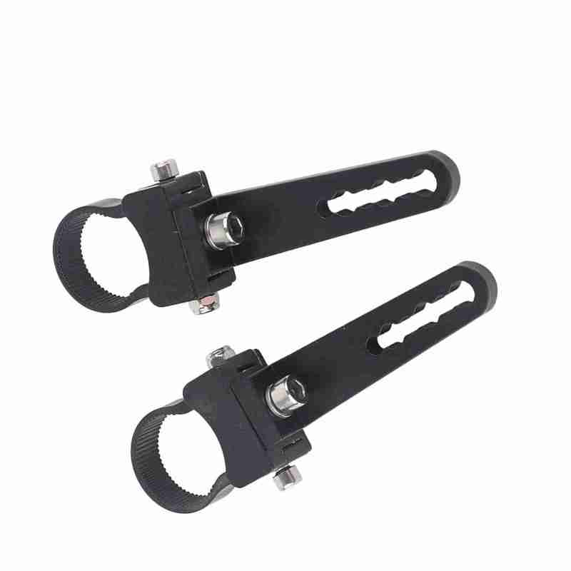 Lot de 2 colliers de fixation en aluminium noir pour barre lumineuse à ...