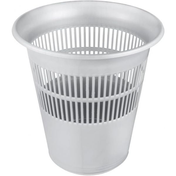Lot 4 Mini Poubelles 6L Blanche Winter Shore - Corbeille Bureau, Chambre, Salle De Bain, Fine & Portable