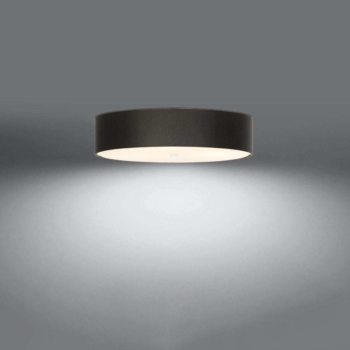 Plafon KALMARIS 50 czarny LED 3000K - 50x50x16cm Sollux