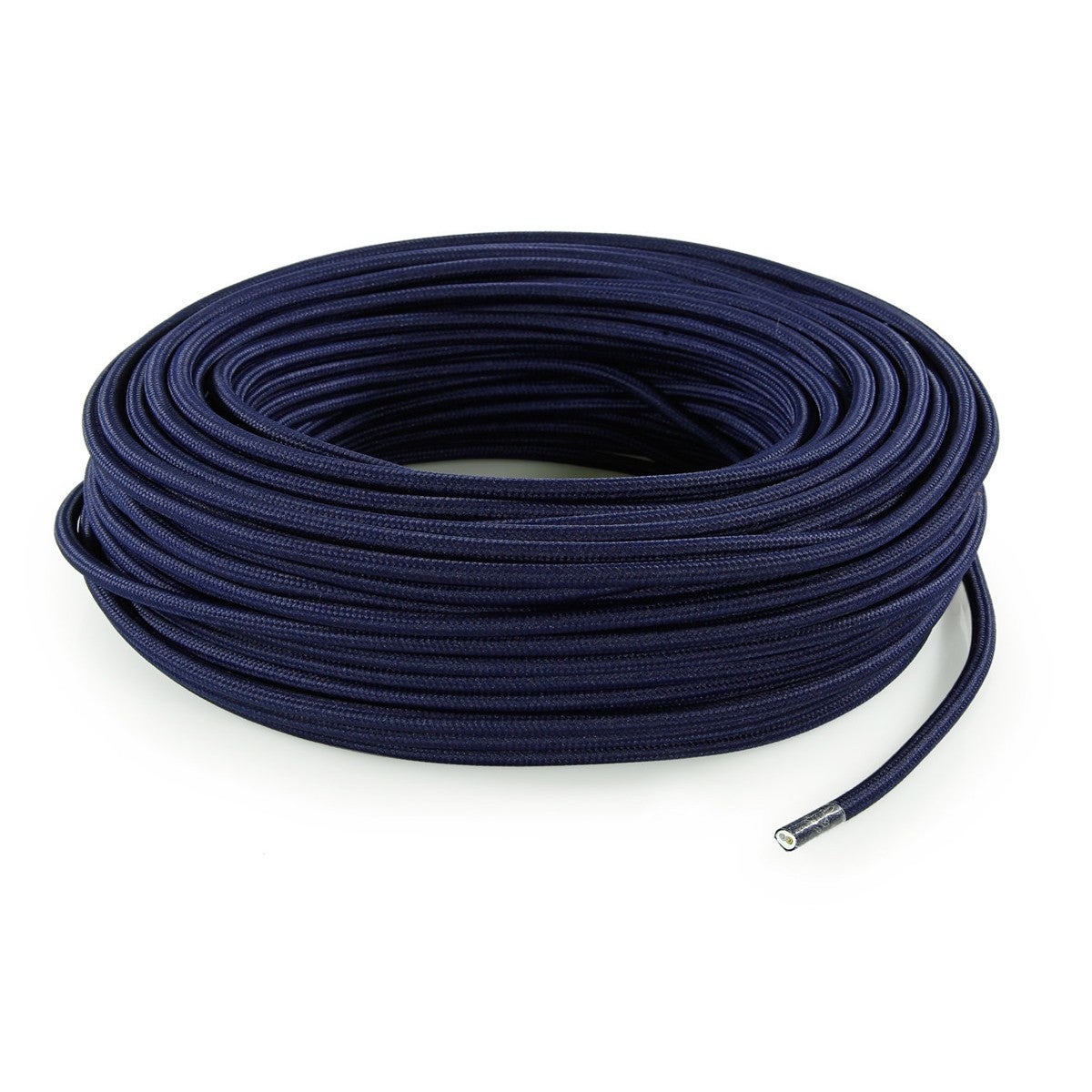 DRESS - Cable Textile Rond 2X0,75 8 mt TO75 BLEU ABIME - 2