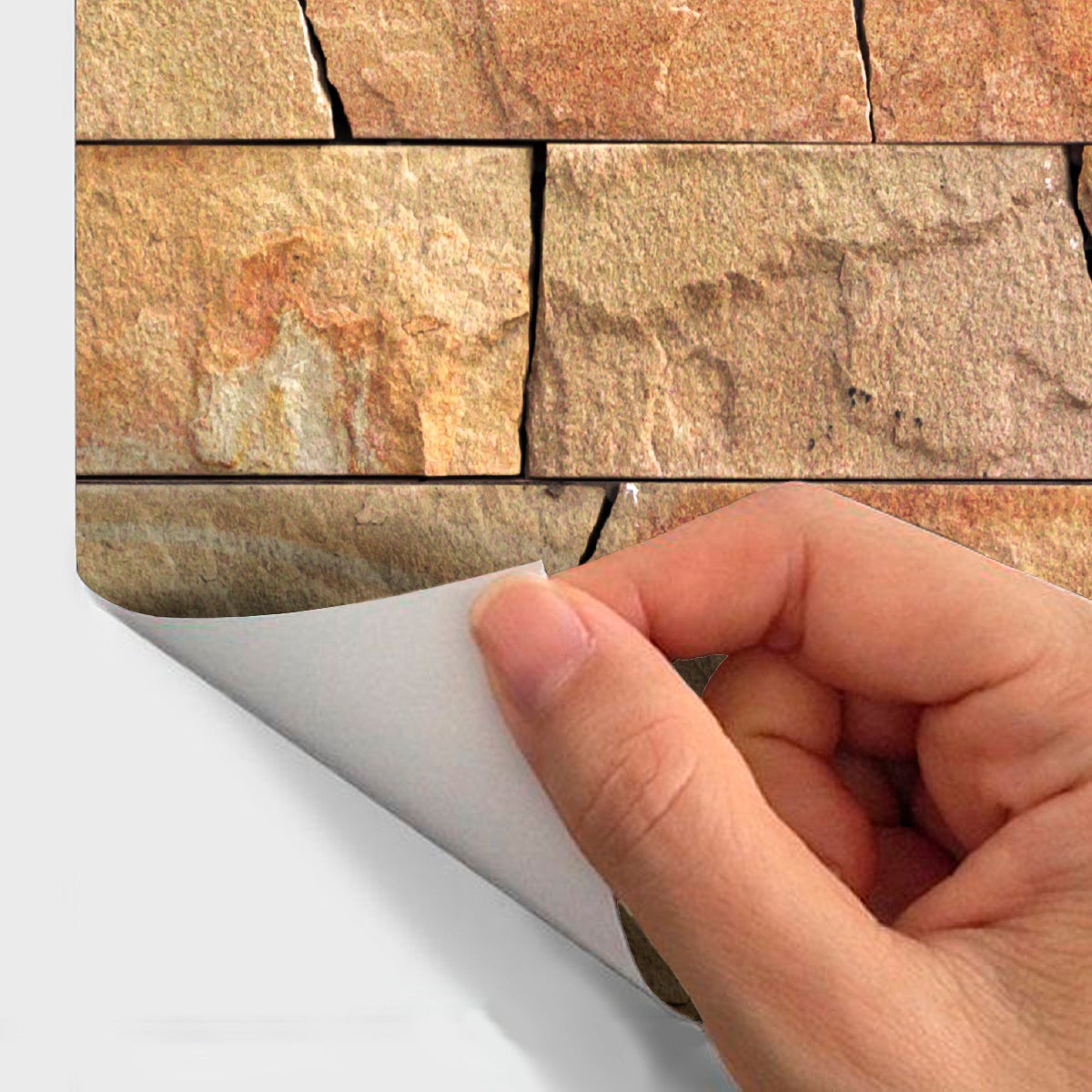 Adesivi materiale pietre levigate - Sticker adesivo - adesivi murali - 30x30cm - 5