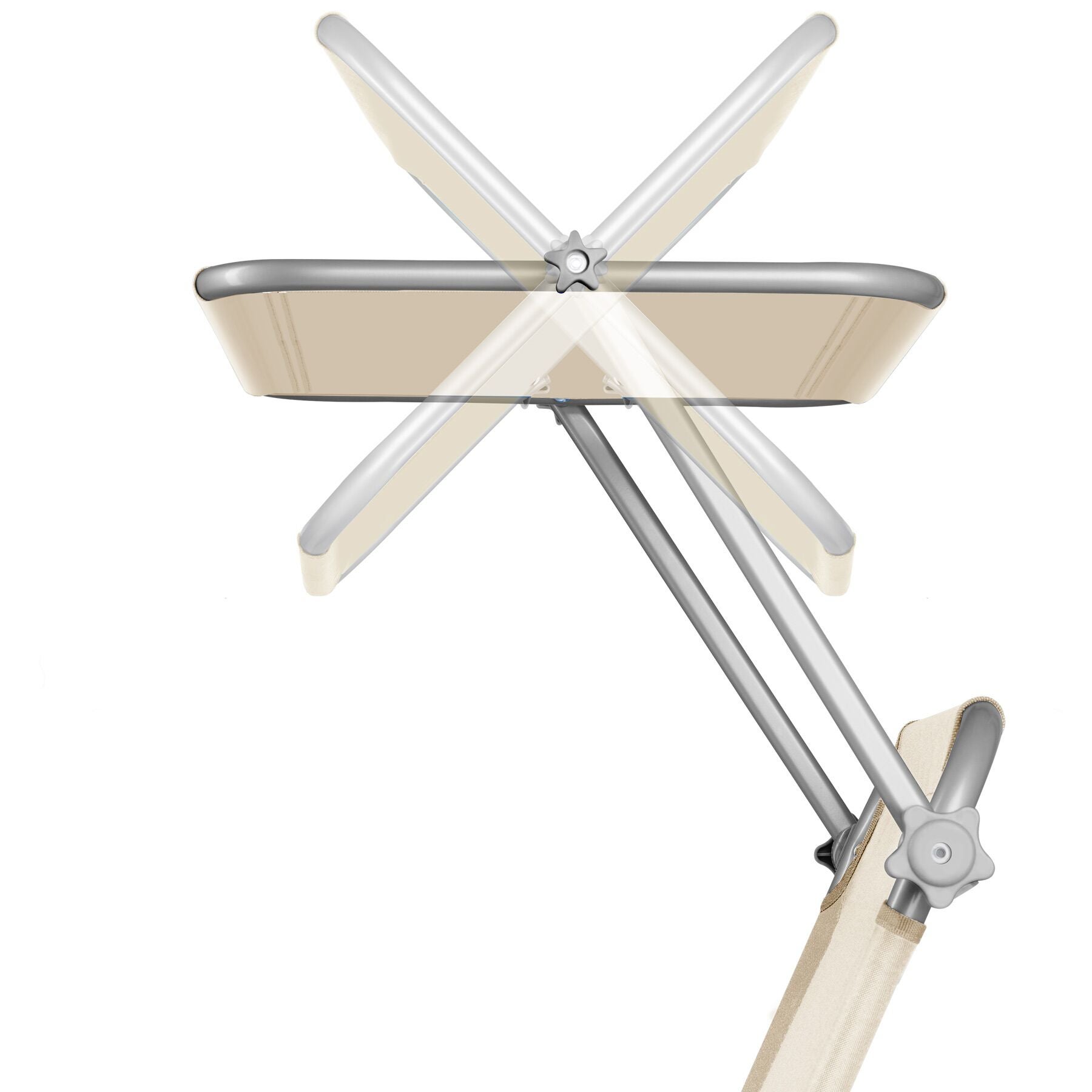 Lot de 2 bains de soleil en polyrotin et aluminium réglable sur 4 positions avec appui-tête et pochette TECTAKE - 6