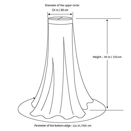 Zanzariera nera da 160 cm di altezza per sedia a baldacchino, protezione dagli insetti, zanzariera con cerniera | Leroy Merlin