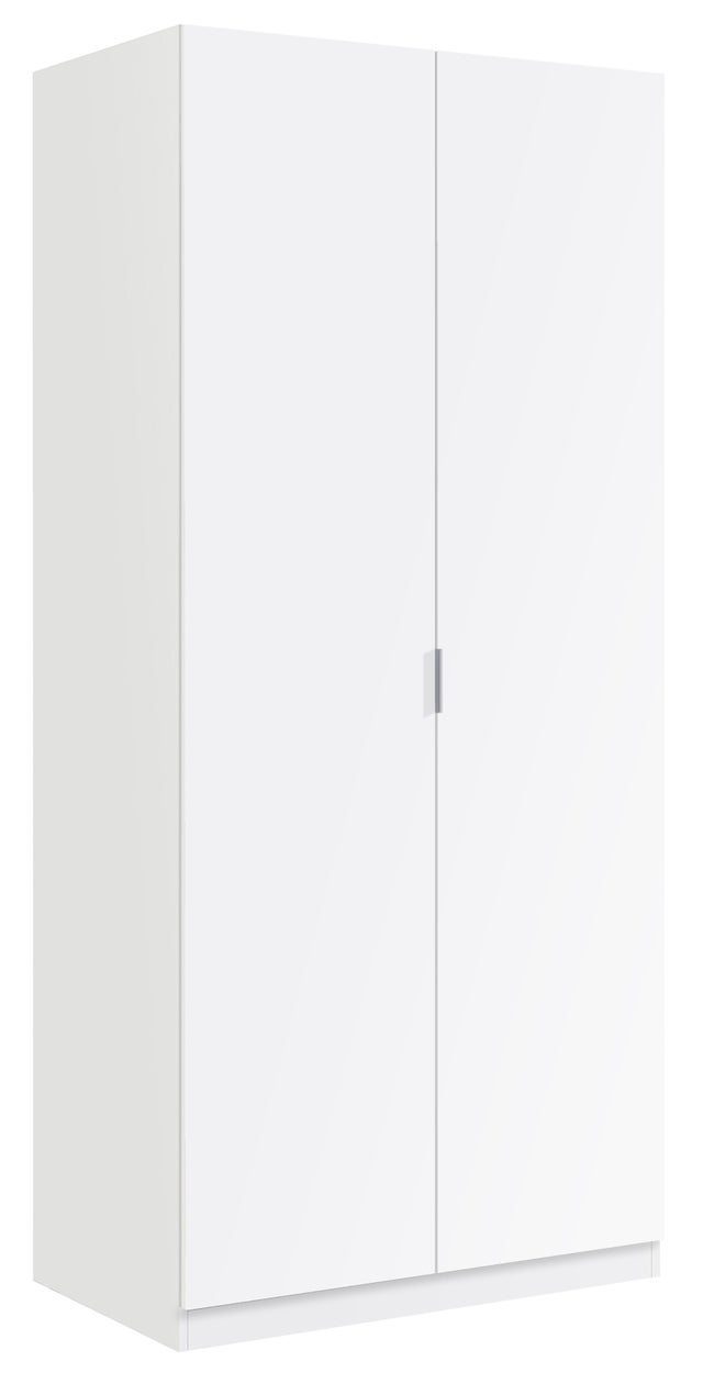 Armadio A 2 Ante Misura 81x52x180 H Cm Colore Bianco