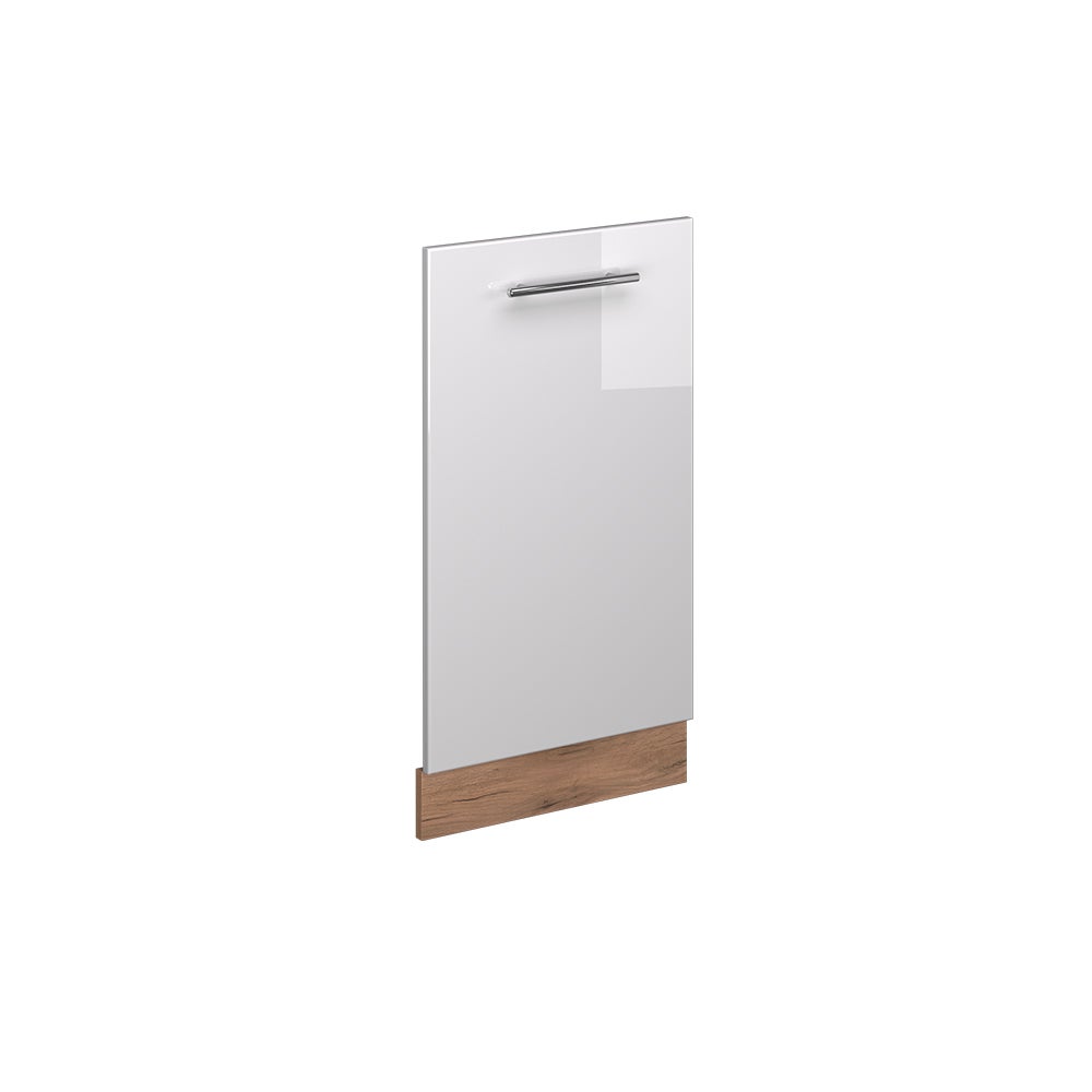 Vicco Panel przedni zmywarki Fame-Line, Biały wysoki połysk, 45 cm bez blatu roboczego