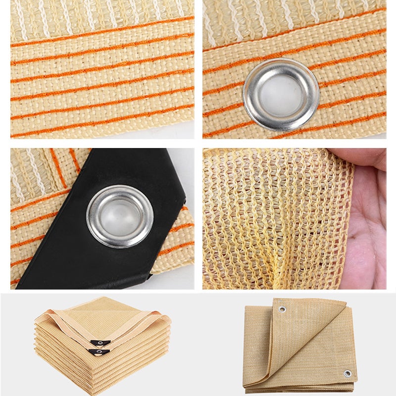 Voile d'ombrage, filet d'ombrage extérieur, tissu d'ombrage, auvent anti-UV à 95% pour piscine, patio, jardin, arrière-cour, 3 m x 5 m - 4