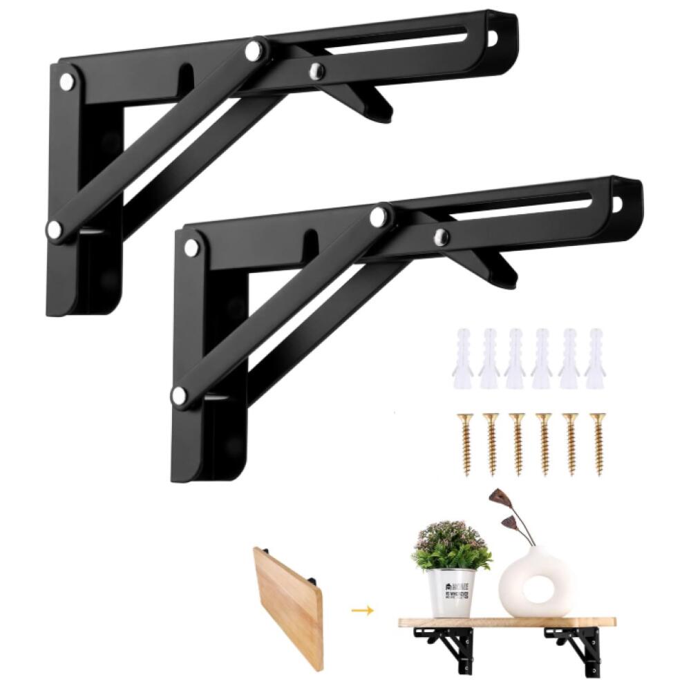 4 Pièces Équerre Pliante 30cm,Support Console Pliable,Supports D 4 Pièces Équerre Pliante 30cm,Support Console Pliable,Supports D
